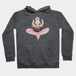 Ballerina in pink. Hoodie